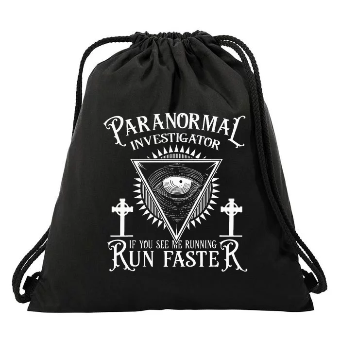 Ghost Hunter Paranormal Investigator Drawstring Bag