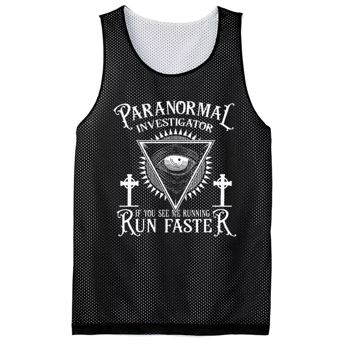 Ghost Hunter Paranormal Investigator Mesh Reversible Basketball Jersey Tank