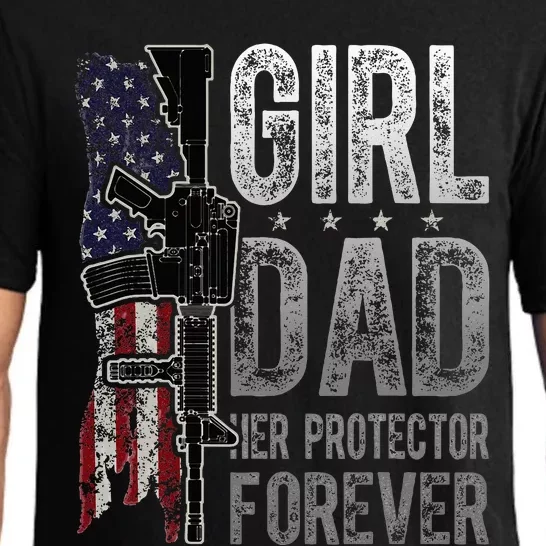 GirlDad Her Protector Forever Funny Father Pajama Set