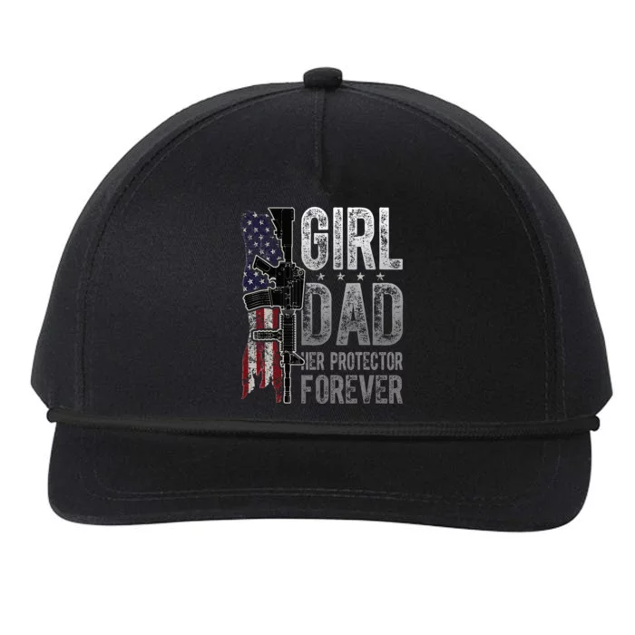 GirlDad Her Protector Forever Funny Father Snapback Five-Panel Rope Hat