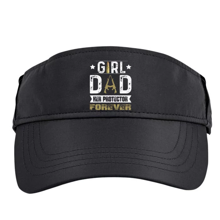 GirlDad Her Protector Forever Father Day Adult Drive Performance Visor