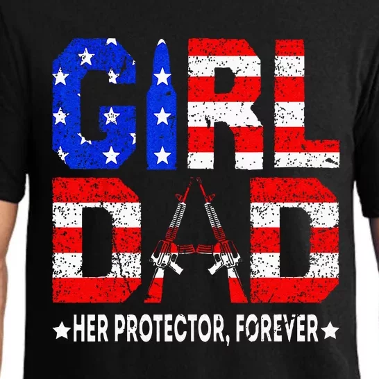 GirlDad Her Protector Forever Funny Father Pajama Set