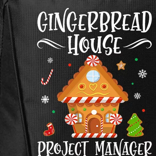 Gingerbread House Project Manager Baking Xmas Pajamas City Backpack