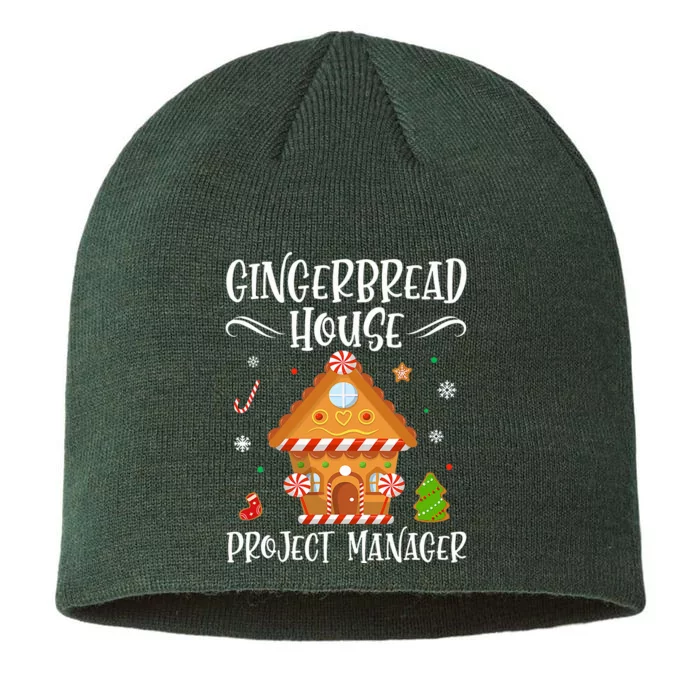 Gingerbread House Project Manager Baking Xmas Pajamas 8 1/2in Sustainable Knit Beanie