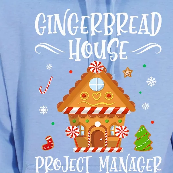 Gingerbread House Project Manager Baking Xmas Pajamas Unisex Surf Hoodie