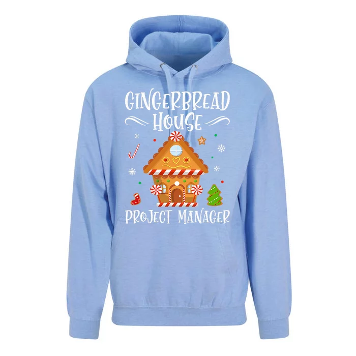 Gingerbread House Project Manager Baking Xmas Pajamas Unisex Surf Hoodie