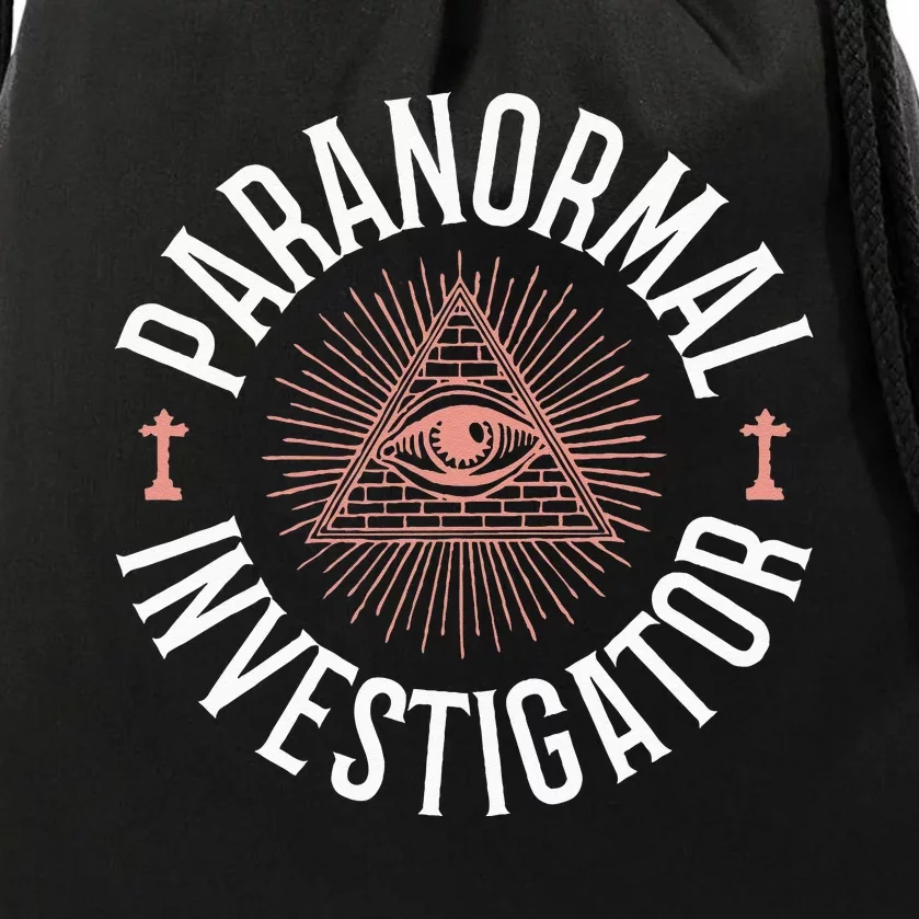 Ghost Hunter Paranormal Investigator Drawstring Bag