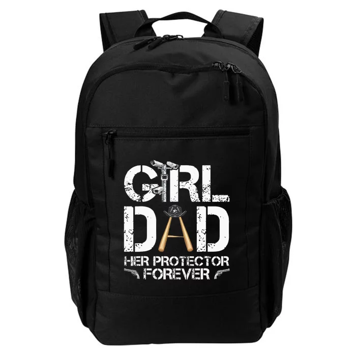 GirlDad Her Protector Forever Funny Father Daily Commute Backpack