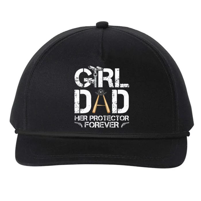 GirlDad Her Protector Forever Funny Father Snapback Five-Panel Rope Hat