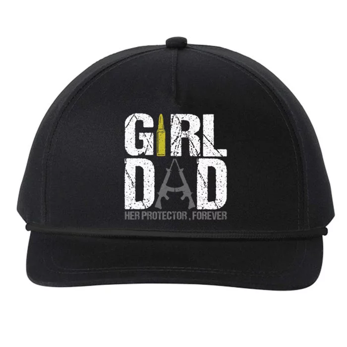 GirlDad Her Protector Forever Funny Father Snapback Five-Panel Rope Hat