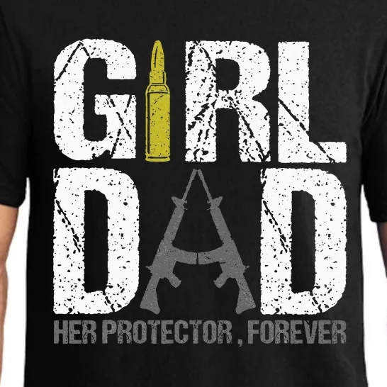 GirlDad Her Protector Forever Funny Father Pajama Set