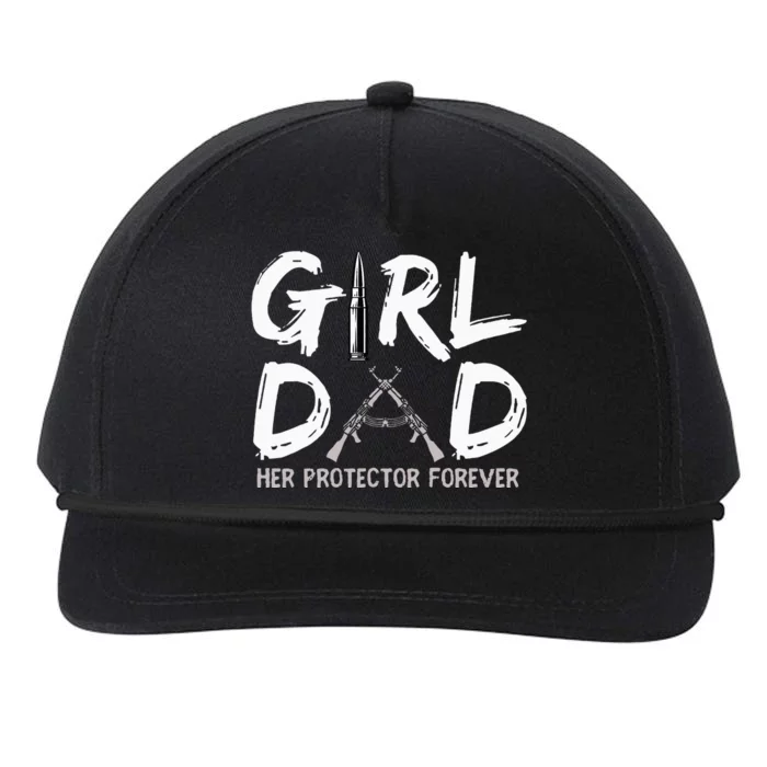 GirlDad Her Protector Forever Funny Father Snapback Five-Panel Rope Hat