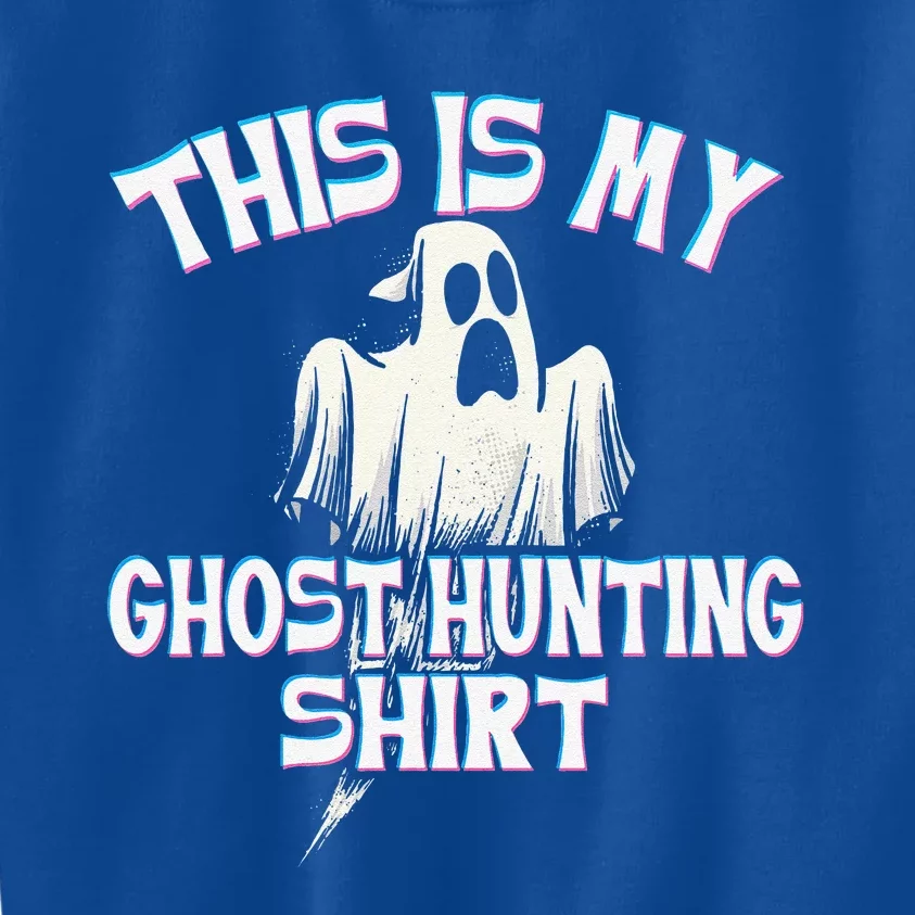 Ghost Hunting Paranormal Investigator Spooky Halloween Kids Sweatshirt