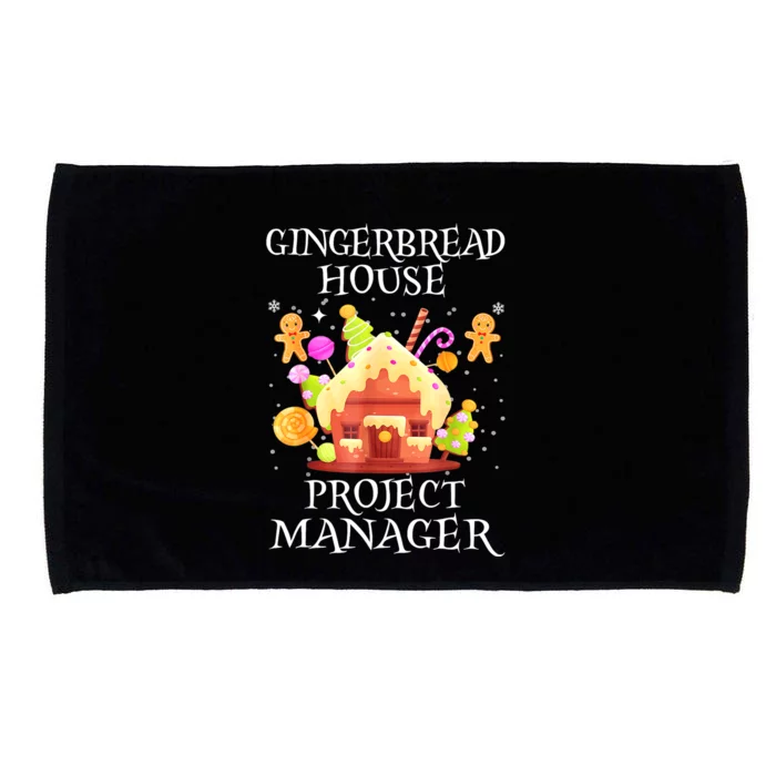 Gingerbread House Project Manager Decorating Baking Xmas Microfiber Hand Towel