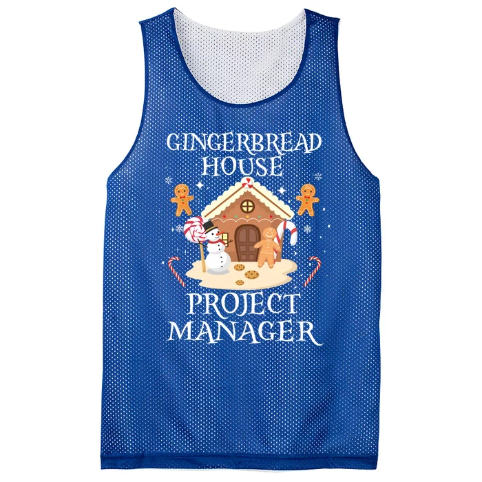 Gingerbread House Project Ager Decorating Baking Xmas Gift Mesh Reversible Basketball Jersey Tank