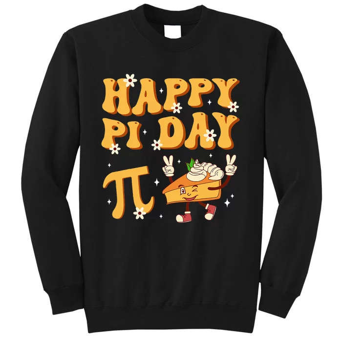 Groovy Happy Pi Day Mathematics Math Teacher Pi Day 3.14 Sweatshirt