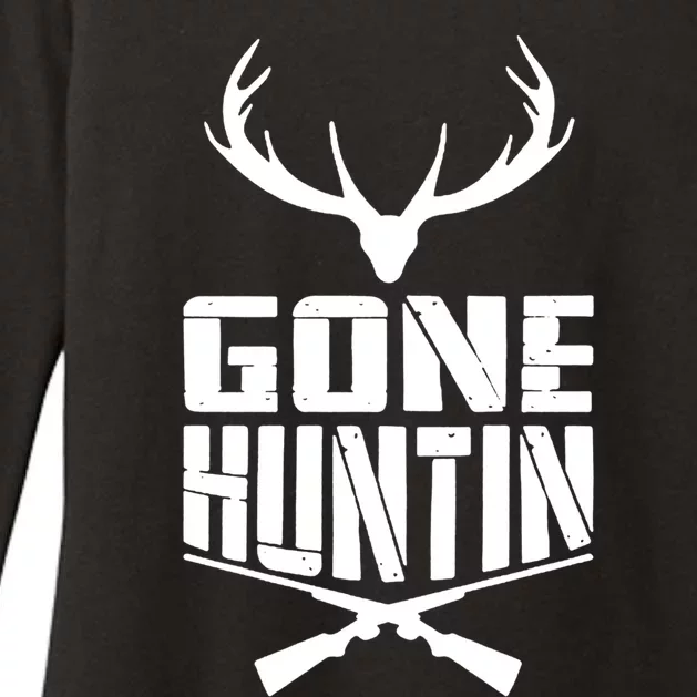 Gone Hunting Quote Deer Bow Hunter Hunt Gift Cool Usa Cool Gift Womens CVC Long Sleeve Shirt