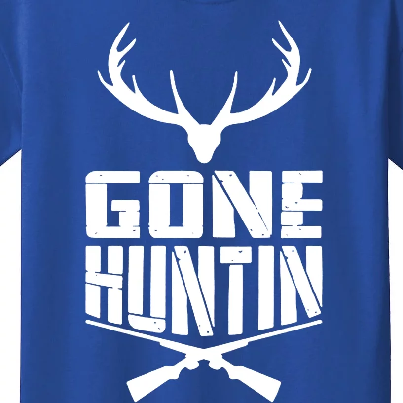 Gone Hunting Quote Deer Bow Hunter Hunt Gift Cool Usa Cool Gift Kids T-Shirt