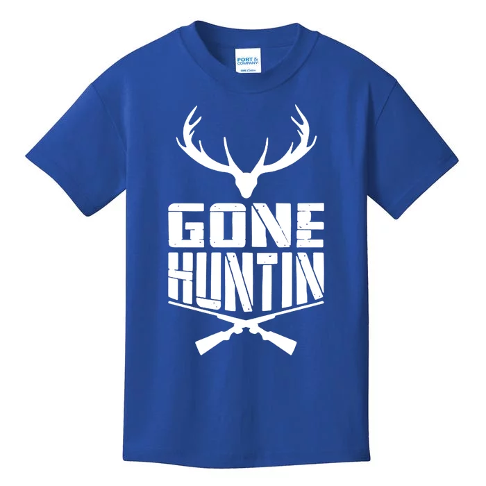 Gone Hunting Quote Deer Bow Hunter Hunt Gift Cool Usa Cool Gift Kids T-Shirt