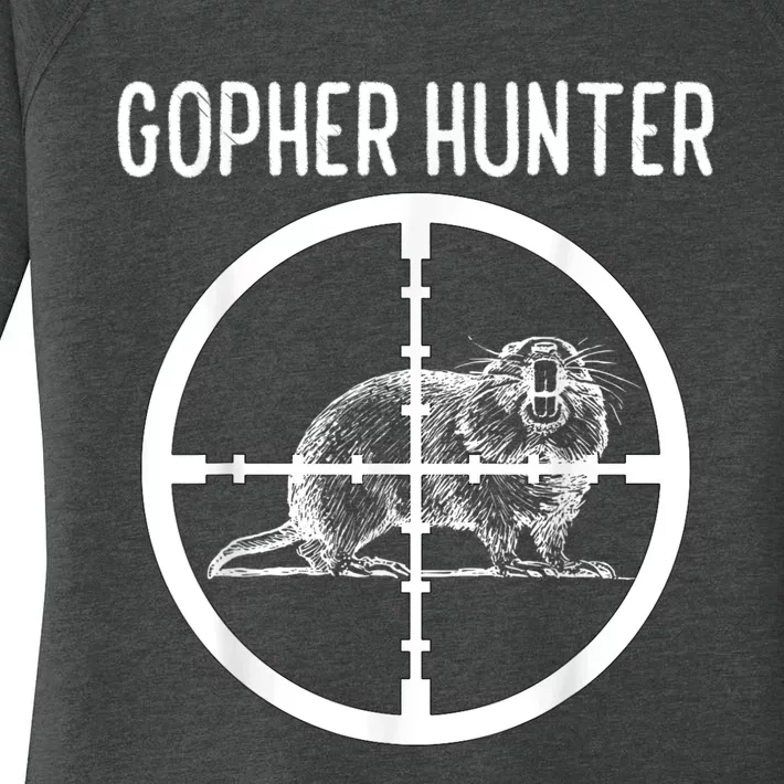 Gopher Hunter Rat And Mouse Control Expert Women's Perfect Tri Tunic Long Sleeve Shirt