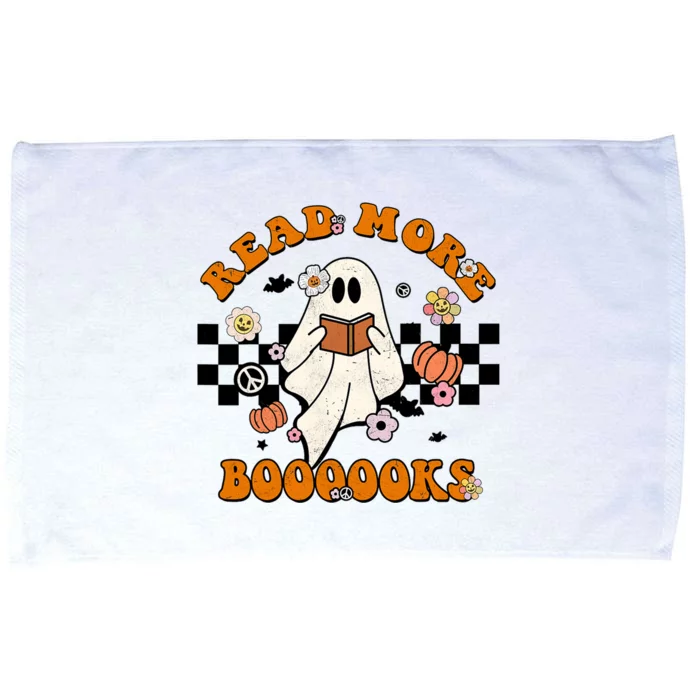 Groovy Halloween Read More Books Cute Boo Read A Book Microfiber Hand Towel