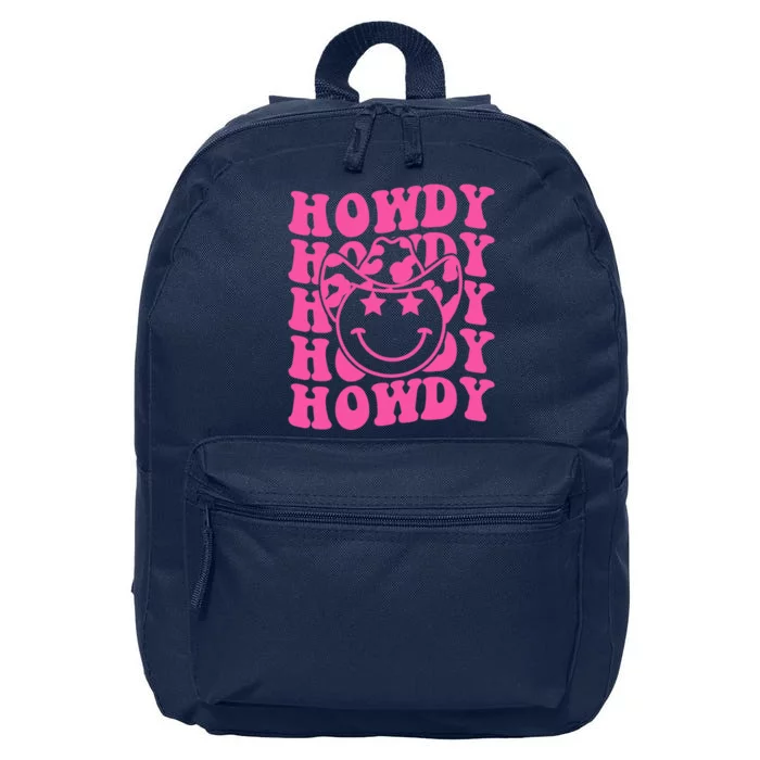 Groovy Howdy Rodeo Western Country Southern Cow 16 in Basic Backpack