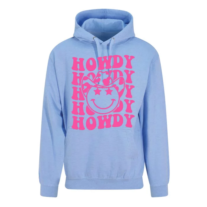 Groovy Howdy Rodeo Western Country Southern Cow Unisex Surf Hoodie