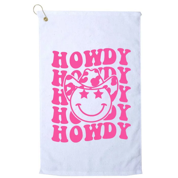 Groovy Howdy Rodeo Western Country Southern Cow Platinum Collection Golf Towel