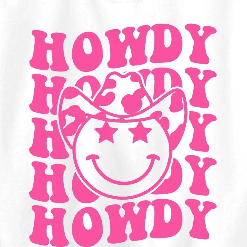 Groovy Howdy Rodeo Western Country Southern Cow Kids Sweatshirt