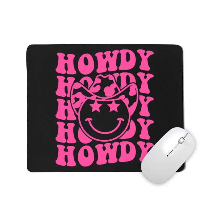 Groovy Howdy Rodeo Western Country Southern Cowgirl Mousepad