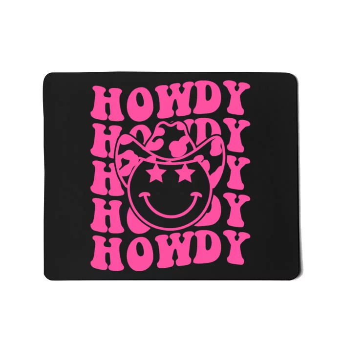 Groovy Howdy Rodeo Western Country Southern Cowgirl Mousepad