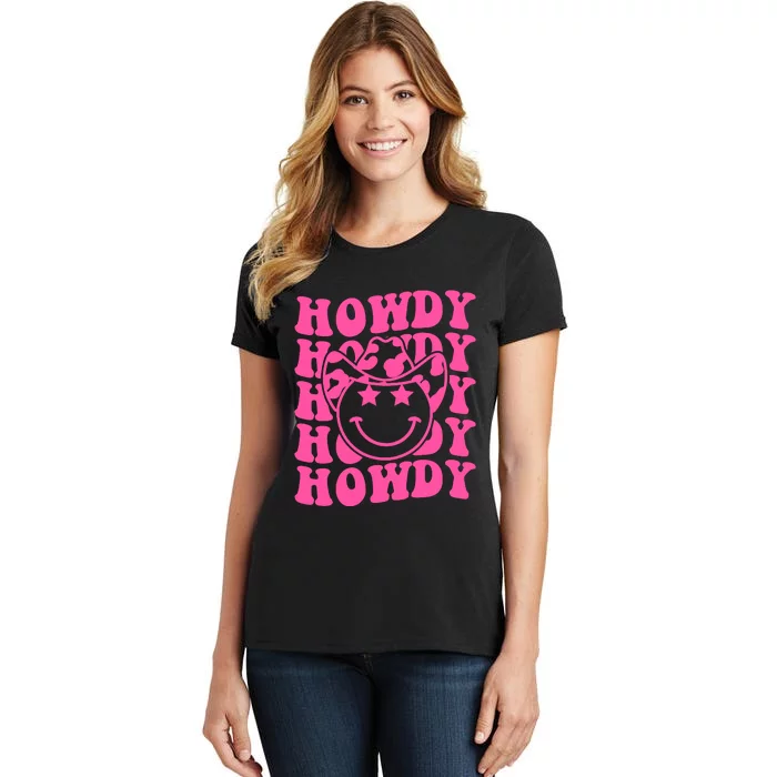 Groovy Howdy Rodeo Western Country Southern Cowgirl Women's T-Shirt