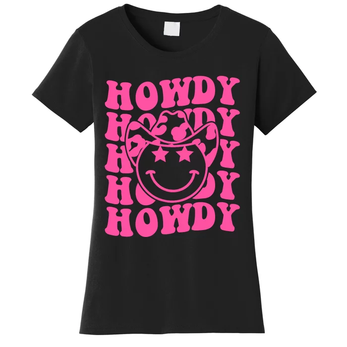 Groovy Howdy Rodeo Western Country Southern Cowgirl Women's T-Shirt