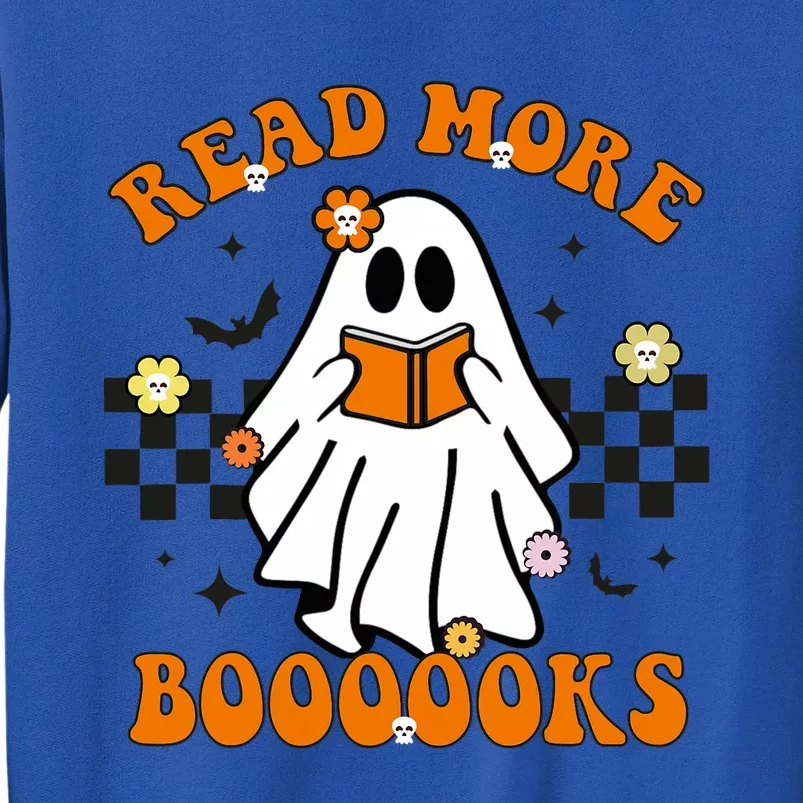 Groovy Halloween Read More Books Ghost Teacher Halloween Tall Sweatshirt