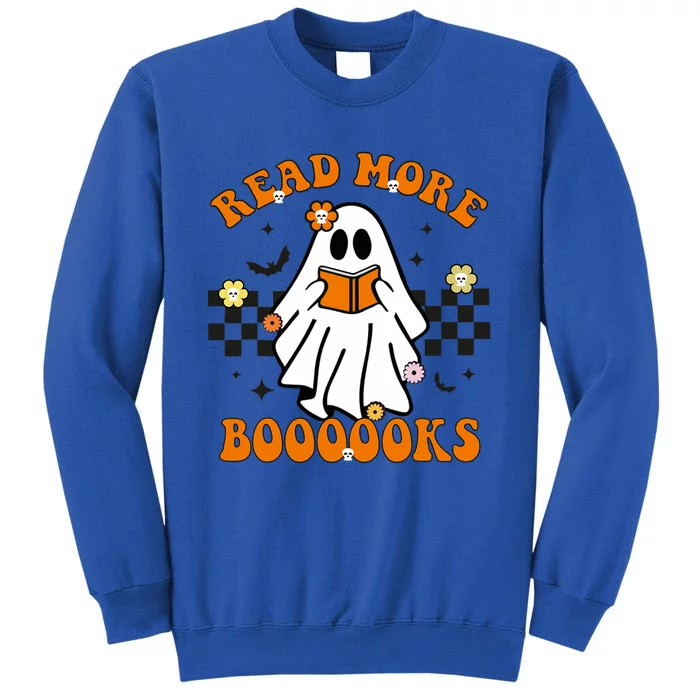 Groovy Halloween Read More Books Ghost Teacher Halloween Tall Sweatshirt