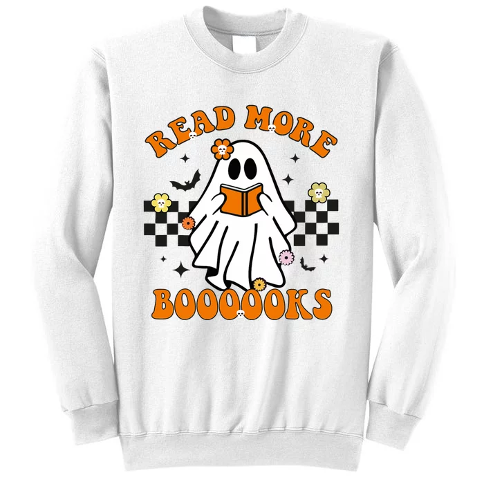 Groovy Halloween Read More Books Ghost Teacher Halloween Sweatshirt