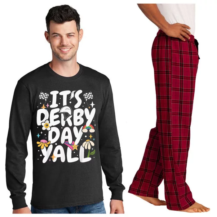 Groovy Horse Racing Derby Day Costume Ky Sports Long Sleeve Pajama Set