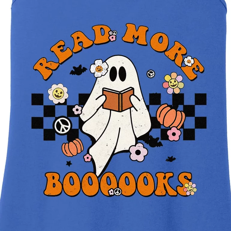 Groovy Halloween Read More Books Cute Boo Read A Book Ladies Essential Tank