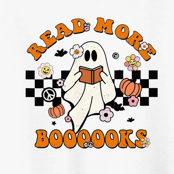 Groovy Halloween Read More Books Cute Boo read a book Toddler T-Shirt