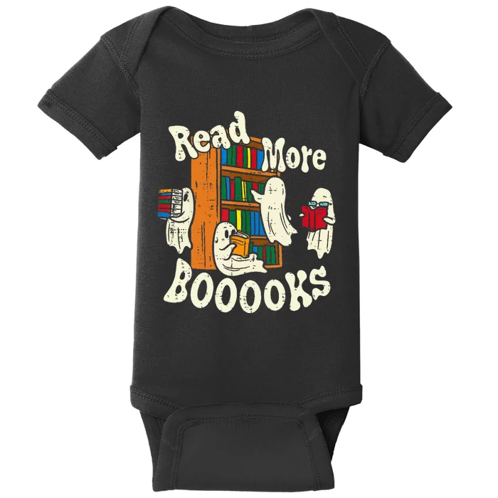 Groovy Halloween Read More Books Cute Boo Student Teacher Baby Bodysuit