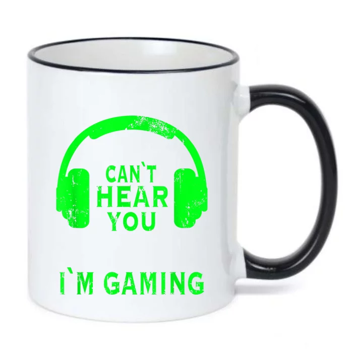 Gamer Headset Saying Gaming Cant Hear You Im Gaming Black Color Changing Mug