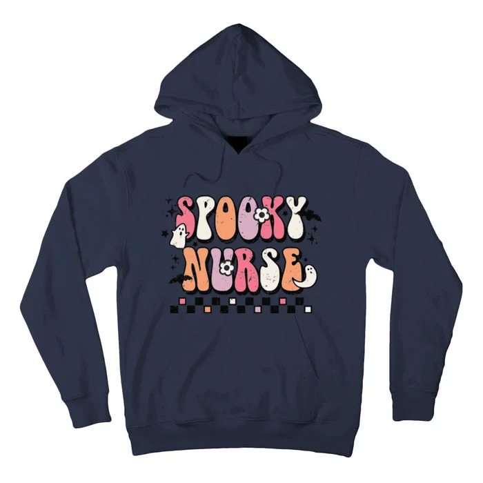 Groovy Halloween Spooky School Nurse Halloween Costume Tall Hoodie