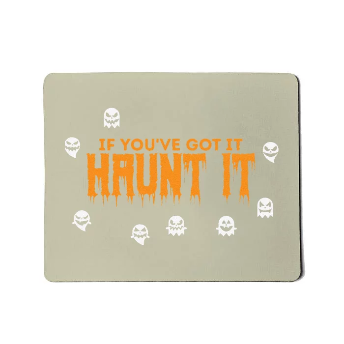 Ghost Halloween Spooky Haunt It Novelty Gift Women Mousepad