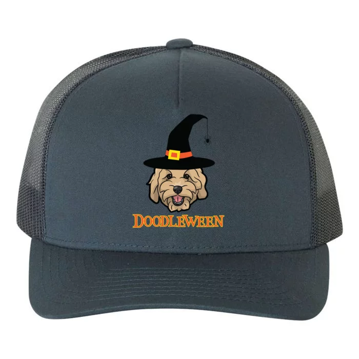 Goldendoodle Halloween Spooky Golden Doodle Dog Gift Yupoong Adult 5-Panel Trucker Hat