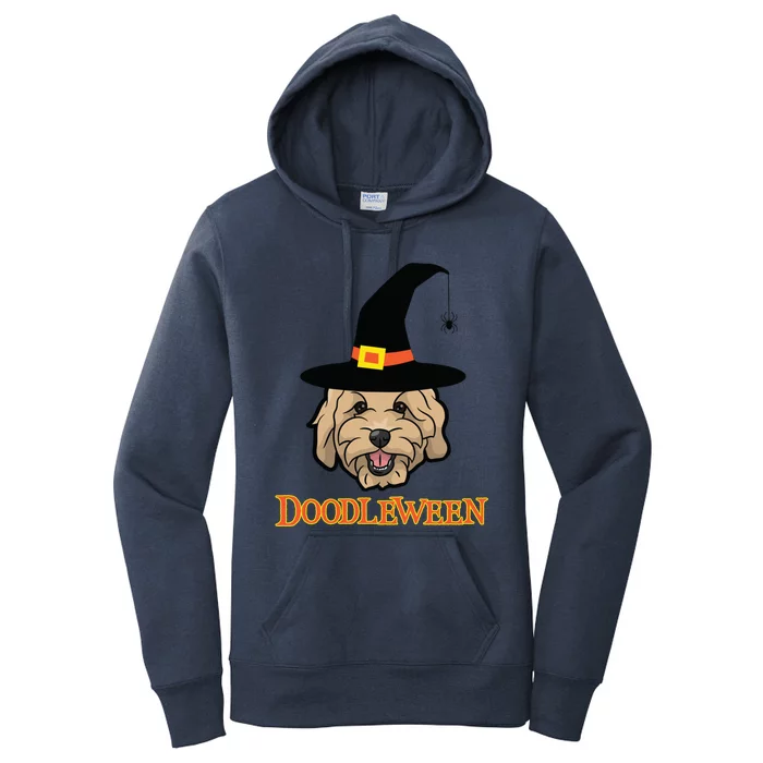 Goldendoodle Halloween Spooky Golden Doodle Dog Gift Women's Pullover Hoodie