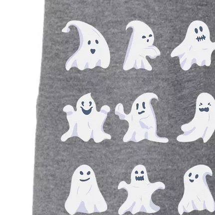 Ghost Halloween Spooky Spirit Scary Trick Or Treat Fear Gift Doggie 3-End Fleece Hoodie