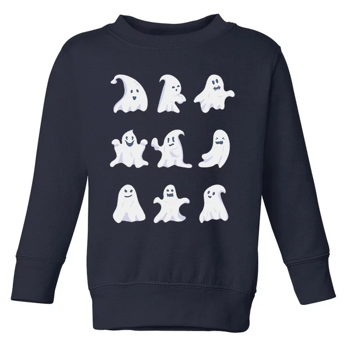 Ghost Halloween Spooky Spirit Scary Trick Or Treat Fear Gift Toddler Sweatshirt