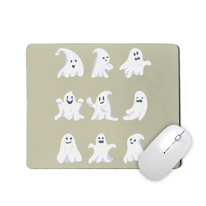 Ghost Halloween Spooky Spirit Scary Trick Or Treat Fear Gift Mousepad