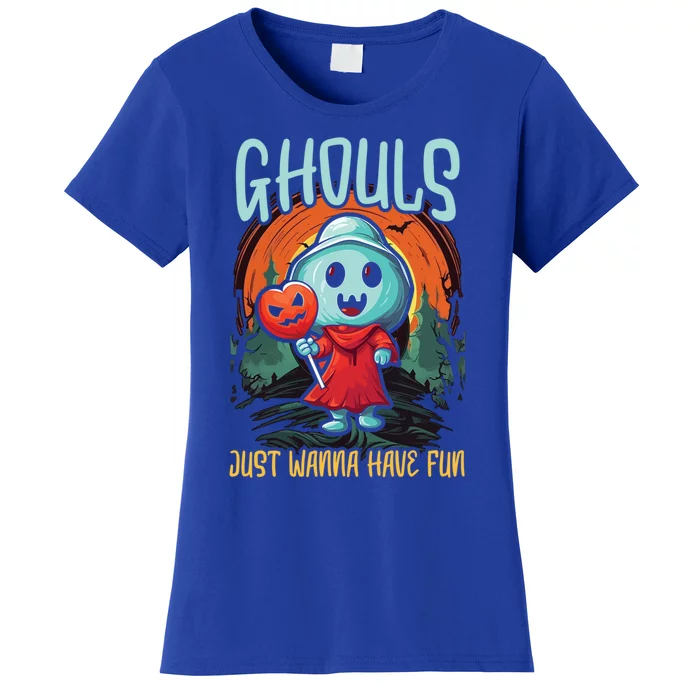 Ghost Halloween Scary Trick Or Treat Spooky Boo Spirit Gift Women's T-Shirt