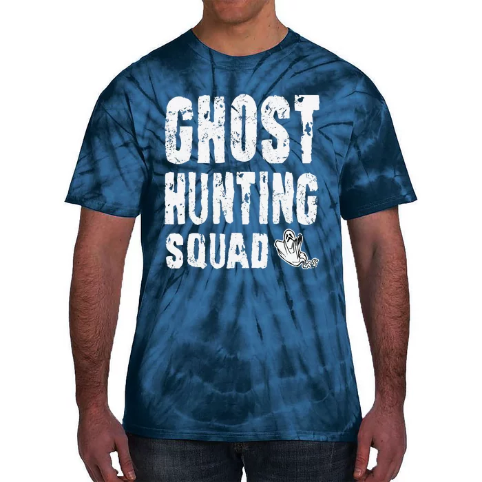 Ghost Hunting Squad Halloween Costume Tie-Dye T-Shirt